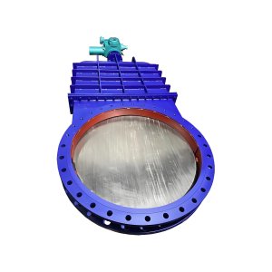 DN2000工業廢水處理電動刀閘閥排矸、排渣